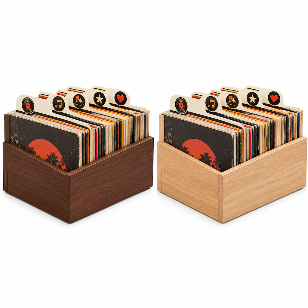 Retro Tabbed Vinyl Record Divider Set — view 3