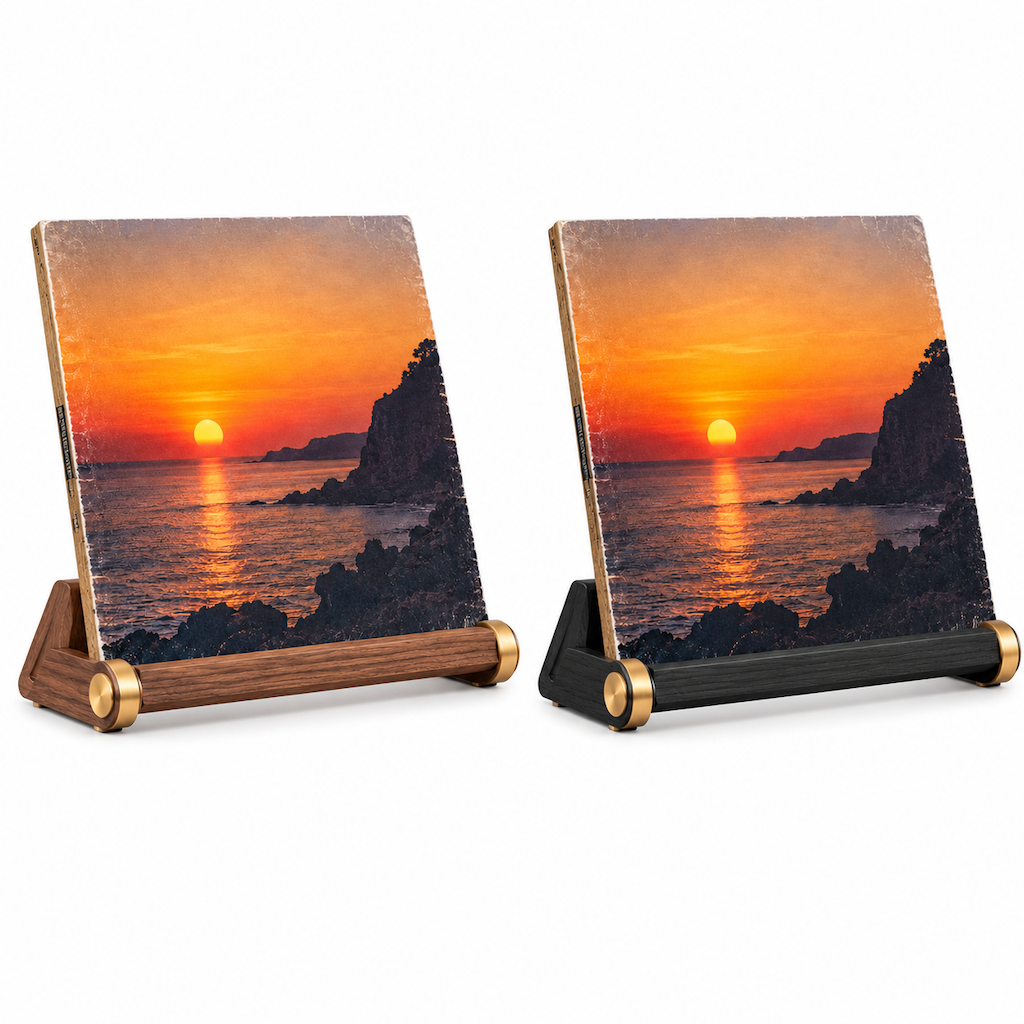 Retro Wood Album Cover Display Easel — view 2