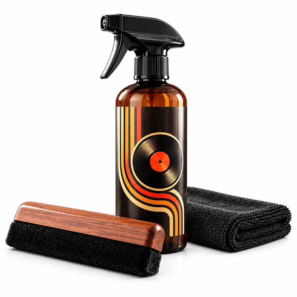 Retro Vinyl Record Cleaning Spray Set — view 2