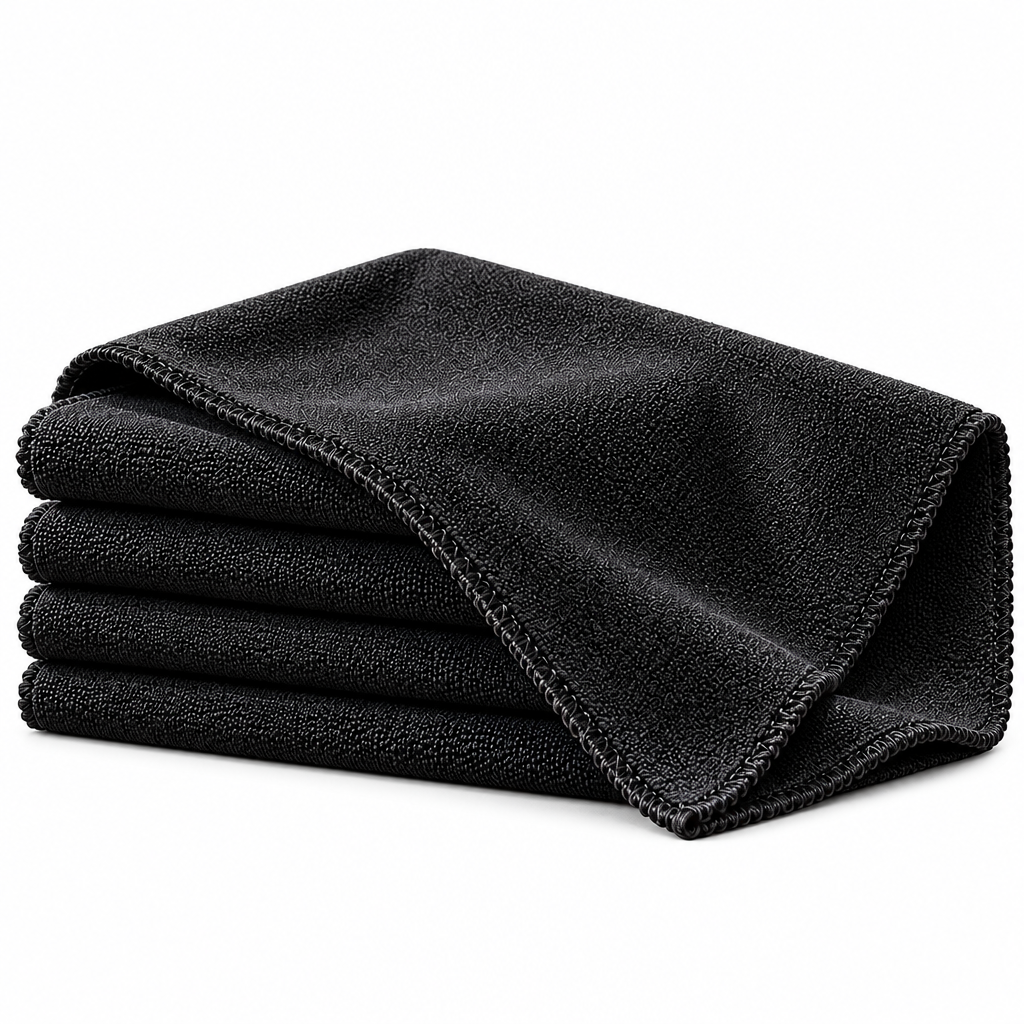 Soft Black Microfiber Record Cleaning Cloth Set — view 2