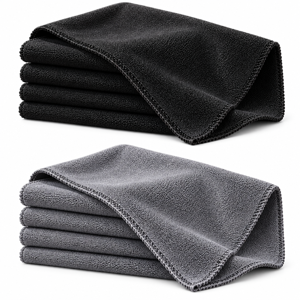 Soft Black Microfiber Record Cleaning Cloth Set — view 4
