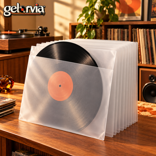 Frosted Vinyl Record Protective Inner Sleeves — view 1