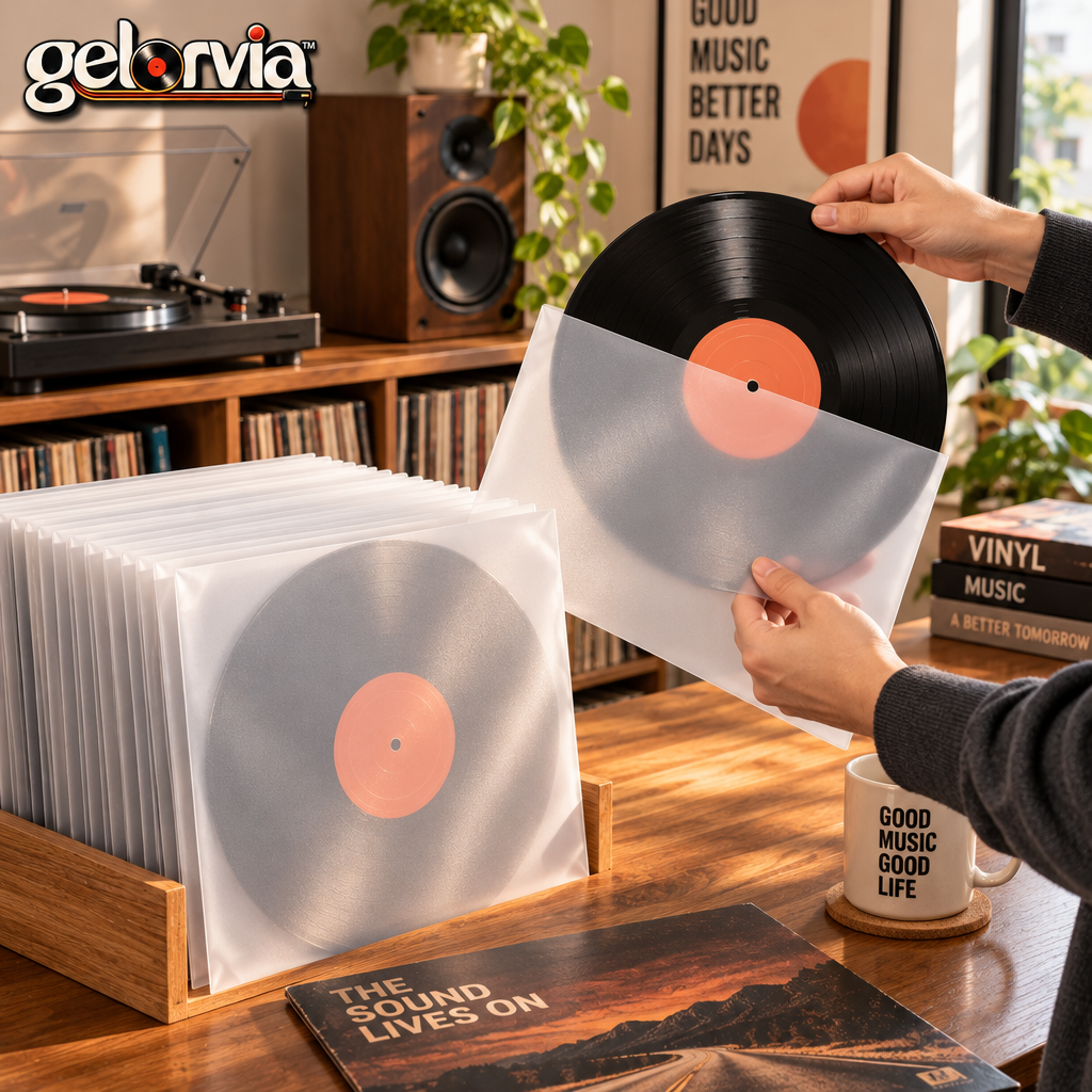 Frosted Vinyl Record Protective Inner Sleeves — view 2