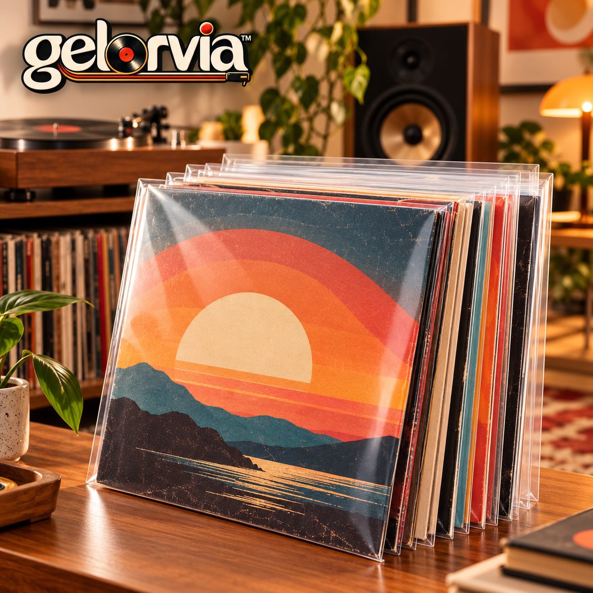 Clear Vinyl Album Jacket Protective Outer Sleeves — view 1