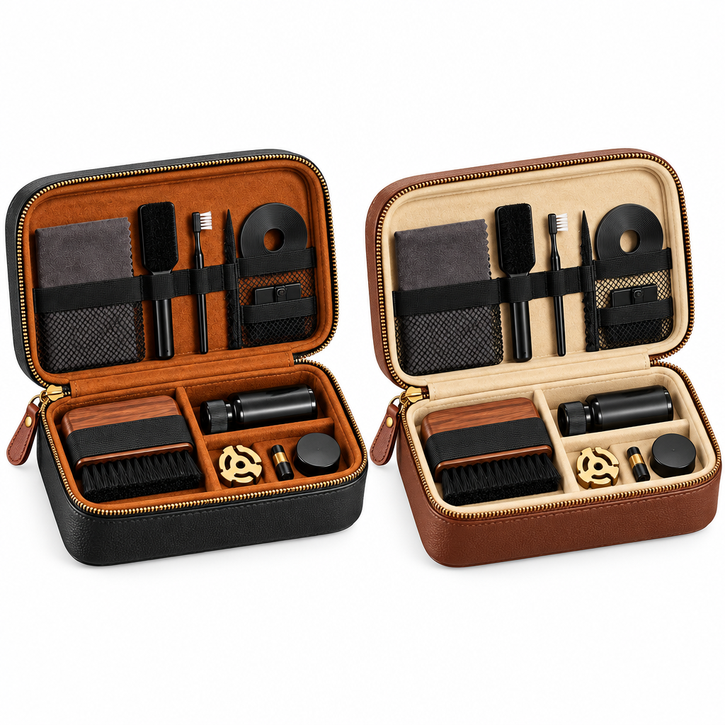 Vintage-Style Vinyl Care Accessory Organizer Case — view 5